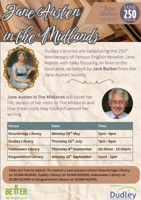 Stourbridge Library - Jane Austen in the Midlands